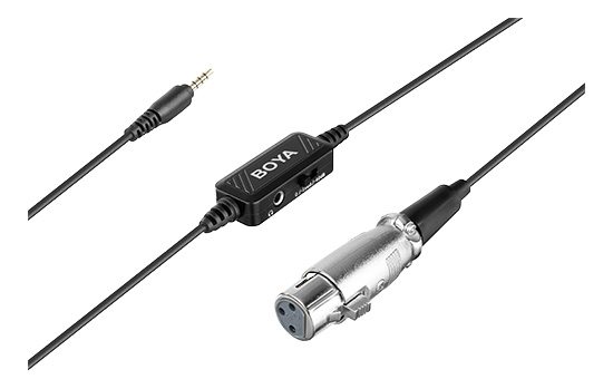BOYA XLR to TRRS adapter cable i gruppen Elektronikk / Lyd & Bilde / Håndholdte mikrofoner hos TP E-commerce Nordic AB (C13928)