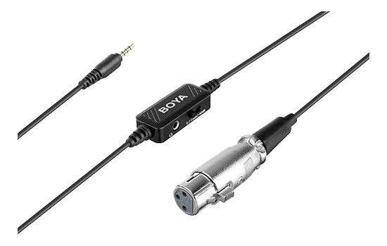 BOYA XLR til TRRS-adapterkabel i gruppen Elektronikk / Lyd & Bilde / Håndholdte mikrofoner hos TP E-commerce Nordic AB (C13928)