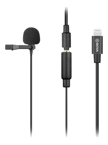 BOYA Lavalier Microphone for iOS device i gruppen Elektronikk / Lyd & Bilde / Håndholdte mikrofoner hos TP E-commerce Nordic AB (C13941)