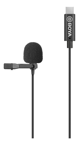 BOYA Lavalier Microphone for Android device i gruppen Elektronikk / Lyd & Bilde / Håndholdte mikrofoner hos TP E-commerce Nordic AB (C13942)