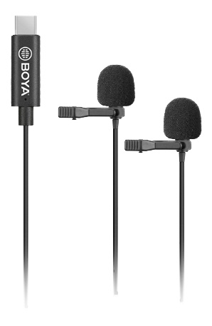 BOYA Dual-microphone for Andorid device i gruppen Elektronikk / Lyd & Bilde / Håndholdte mikrofoner hos TP E-commerce Nordic AB (C13944)