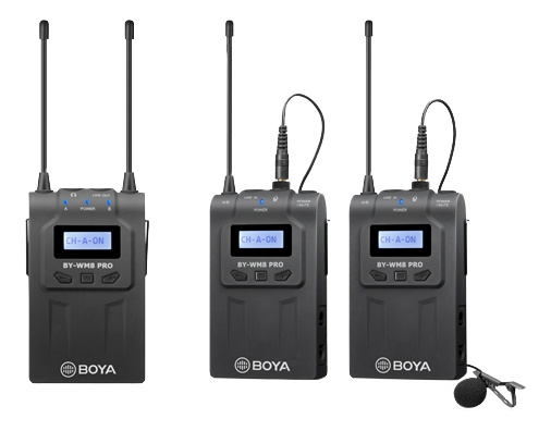 BOYA UHF Wireless mic with one receiver i gruppen Elektronikk / Lyd & Bilde / Håndholdte mikrofoner hos TP E-commerce Nordic AB (C13954)