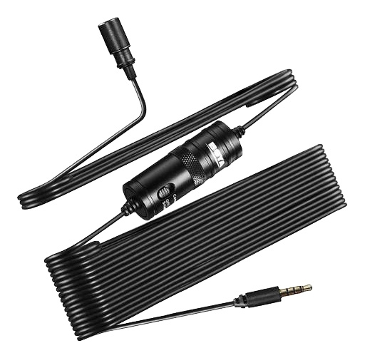 BOYA BY-M1 rundstrålende lavaliermikrofon. Smartph/DSLR/kamera i gruppen Elektronikk / Lyd & Bilde / Håndholdte mikrofoner hos TP E-commerce Nordic AB (C13956)