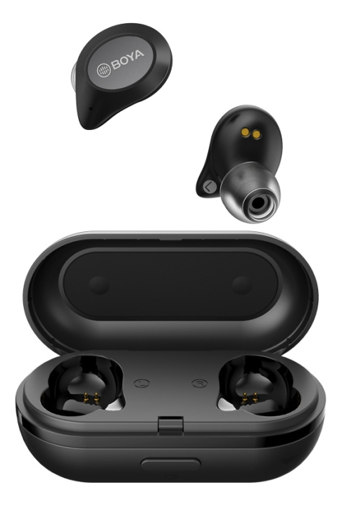 BOYA Ture Wireless Stereo In-Ear earphone black i gruppen Elektronikk / Lyd & Bilde / Hodetelefoner & Tilbehør / Hodetelefoner hos TP E-commerce Nordic AB (C13958)