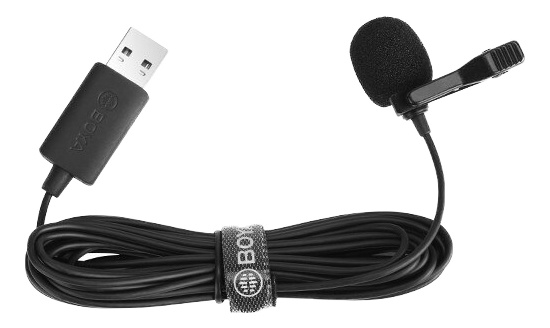 BOYA Lavalier USB-mikrofon i gruppen Elektronikk / Lyd & Bilde / Håndholdte mikrofoner hos TP E-commerce Nordic AB (C13977)