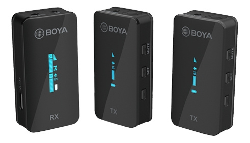Boya Ultracompact 2.4GHz Dual-channel Wireless Microphone 1+2 i gruppen Elektronikk / Lyd & Bilde / Håndholdte mikrofoner hos TP E-commerce Nordic AB (C13984)