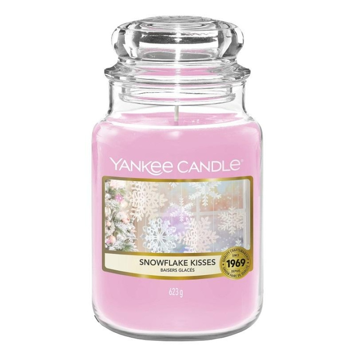 Yankee Candle Classic Large Jar Snowflake Kisses 623 g i gruppen HELSE OG SKJØNNHET / Duft og parfyme / Andre dufter / Duftlys hos TP E-commerce Nordic AB (C14038)