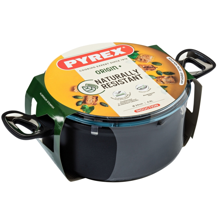 Pyrex 4,9 liter MED LOCK ORIGIN+ gryte i gruppen HJEM, HUS OG HAGE / Kjøkkenutstyr / Gryter og kjeler hos TP E-commerce Nordic AB (C14087)