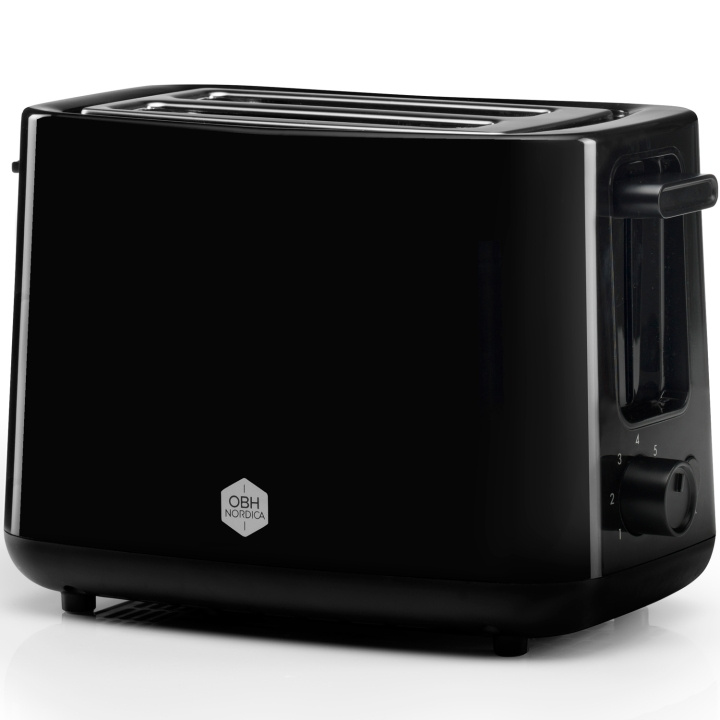 OBH Nordica Brødrister Daybreak Black 2 skiver 2260 i gruppen HJEM, HUS OG HAGE / Husholdningsapparater / Brødristere og toastjern / Brødristere hos TP E-commerce Nordic AB (C14110)