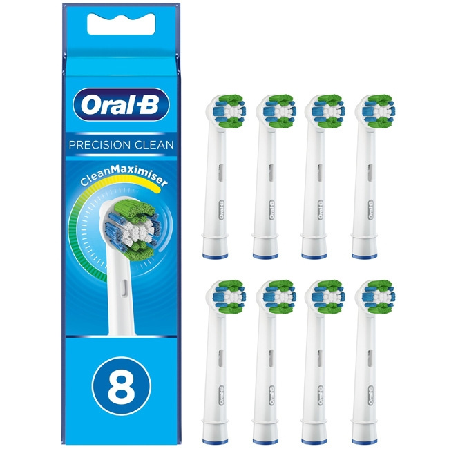 Oral B Precision Clean børstehode 8 stk i gruppen HELSE OG SKJØNNHET / Munnpleie / Elektriske tannbørster tilbehør hos TP E-commerce Nordic AB (C14120)