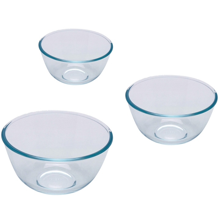 Pyrex Skåler 3sett 0,5L 14cm 1,0L 17cm 2,0L 21cm i gruppen HJEM, HUS OG HAGE / Kjøkkenutstyr / Baketilbehør hos TP E-commerce Nordic AB (C14127)