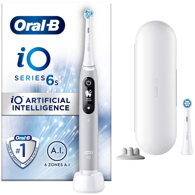 Oral B Eltandborste iO6 Series M6 Gre i gruppen HELSE OG SKJØNNHET / Munnpleie / Elektriske tannbørster hos TP E-commerce Nordic AB (C14135)