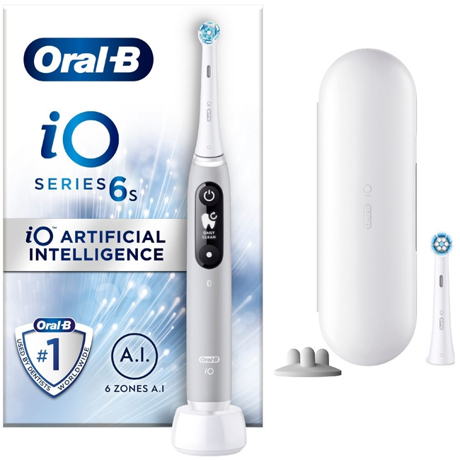 Oral B Elektrisk tannbørste iO6 Series M6 Grey i gruppen HELSE OG SKJØNNHET / Munnpleie / Elektriske tannbørster hos TP E-commerce Nordic AB (C14135)