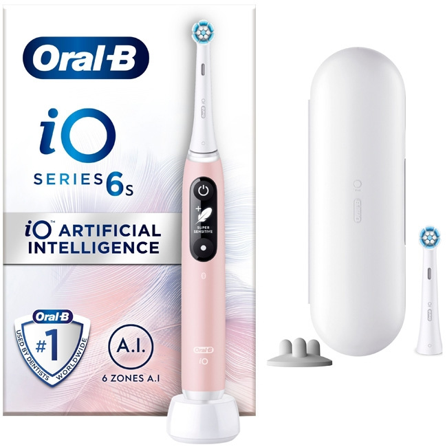 Oral B Elektrisk tannbørste iO6 Series M6 Pink i gruppen HELSE OG SKJØNNHET / Munnpleie / Elektriske tannbørster hos TP E-commerce Nordic AB (C14136)