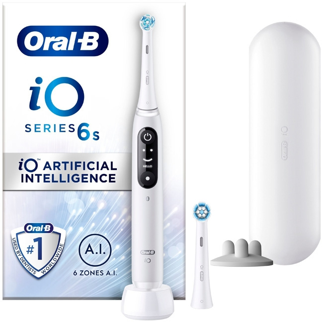 Oral B Eltandborste iO6 Series M6 Whi i gruppen HELSE OG SKJØNNHET / Munnpleie / Elektriske tannbørster hos TP E-commerce Nordic AB (C14137)