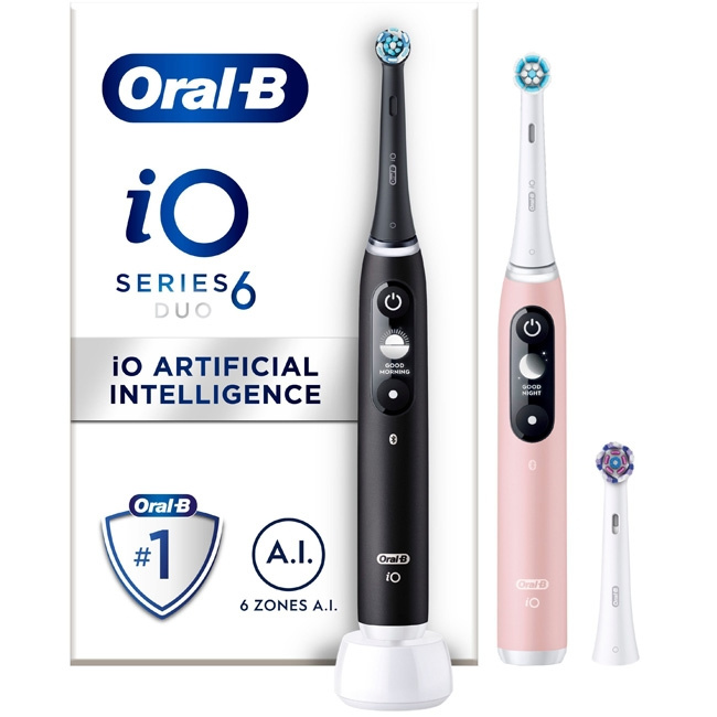 Oral B Eltandborste iO6 Series M6 Bla i gruppen HELSE OG SKJØNNHET / Munnpleie / Elektriske tannbørster hos TP E-commerce Nordic AB (C14144)