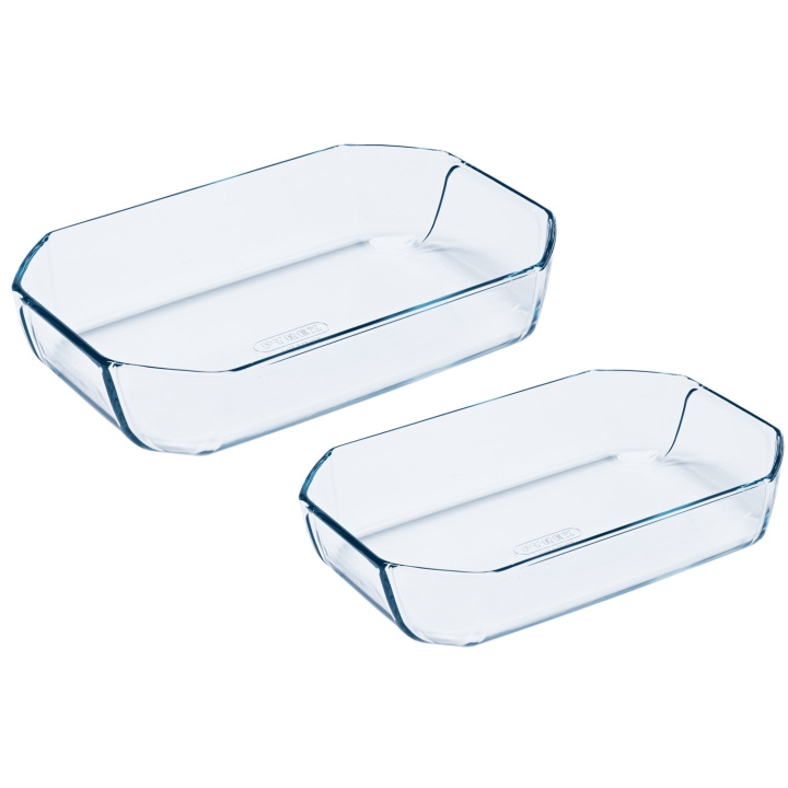 Pyrex Rect. Glassform - 3,2L 2,6L 2sett Inspirasjon i gruppen HJEM, HUS OG HAGE / Kjøkkenutstyr / Ildfaste former hos TP E-commerce Nordic AB (C14175)