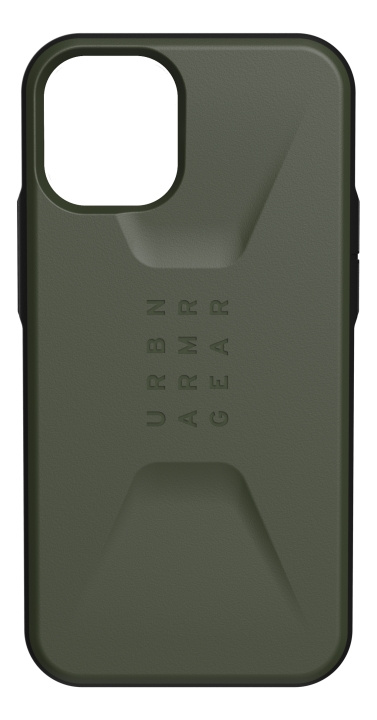 UAG iPhone 12 Mini Civilian Cover Olive i gruppen SMARTTELEFON & NETTBRETT / Mobilbeskyttelse / Apple / iPhone 12 Mini / Deksel hos TP E-commerce Nordic AB (C14337)