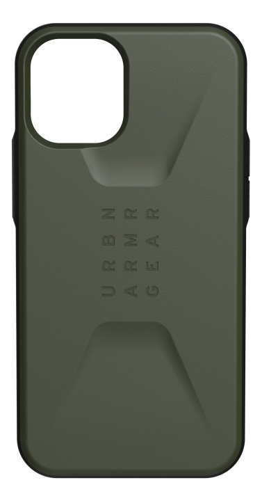 UAG iPhone 12 Mini Civilian-deksel, oliven i gruppen SMARTTELEFON & NETTBRETT / Mobilbeskyttelse / Apple / iPhone 12 Mini / Deksel hos TP E-commerce Nordic AB (C14337)