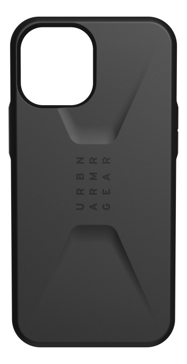 UAG iPhone 12 Pro Max Civilian-deksel Svart i gruppen SMARTTELEFON & NETTBRETT / Mobilbeskyttelse / Apple / iPhone 12 Pro hos TP E-commerce Nordic AB (C14341)