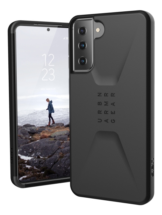 urbanarmorgear Samsung Galaxy S21+ Civilian-etui, svart i gruppen SMARTTELEFON & NETTBRETT / Mobilbeskyttelse / Samsung hos TP E-commerce Nordic AB (C14402)