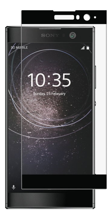 Panzer Sony Xperia XA2, Curved Glass, Black i gruppen SMARTTELEFON & NETTBRETT / Mobilbeskyttelse / Sony hos TP E-commerce Nordic AB (C14491)