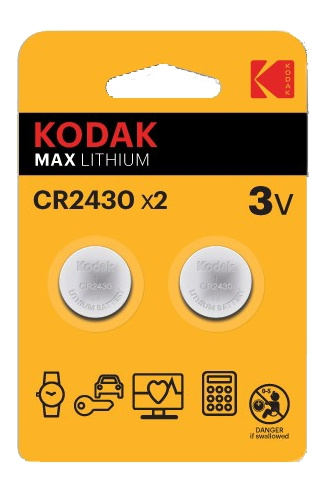 Kodak Kodak Max lithium CR2430 battery (2 pack) i gruppen Elektronikk / Batterier & Ladere / Batterier / knappcelle hos TP E-commerce Nordic AB (C14521)
