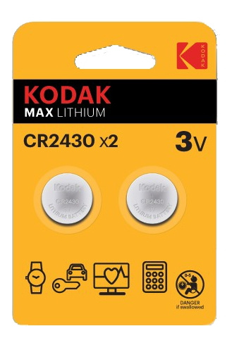 Kodak Max litium CR2430-batteri (2-pakning) i gruppen Elektronikk / Batterier & Ladere / Batterier / knappcelle hos TP E-commerce Nordic AB (C14521)