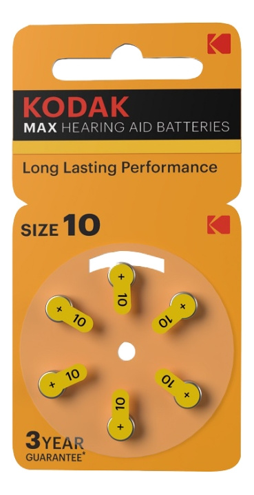 Kodak hearing aid P10 battery (6 pack) i gruppen Elektronikk / Batterier & Ladere / Batterier / Høreapparatbatterier hos TP E-commerce Nordic AB (C14526)