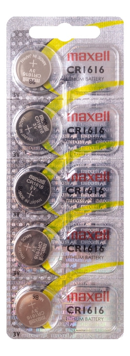 Maxell Litium CR1616 5P i gruppen Elektronikk / Batterier & Ladere / Batterier / knappcelle hos TP E-commerce Nordic AB (C14529)