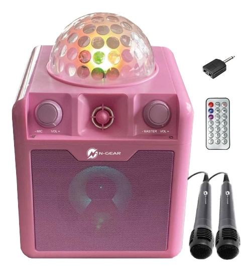 n_gear Party bluetooth-høyttaler med kuppellys som blinker når du hører musikk i gruppen Elektronikk / Lyd & Bilde / Høyttalere & tilbehør / Bluetooth-høyttalere / Desktop / Gulv høyttaler hos TP E-commerce Nordic AB (C14594)