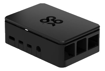 OKdo Raspberry Pi 4 standardkoffert, 3-delt design, svart i gruppen Datautstyr / PC-Komponenter / Raspberry Pi hos TP E-commerce Nordic AB (C14657)