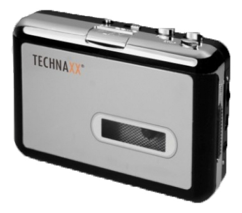 Technaxx digital converter for cassette tapes, 64 – 320 kbps, silver i gruppen Elektronikk / Lyd & Bilde / Hjemmekino, HiFi og bærbar / Digitalisering av kassetter hos TP E-commerce Nordic AB (C14690)