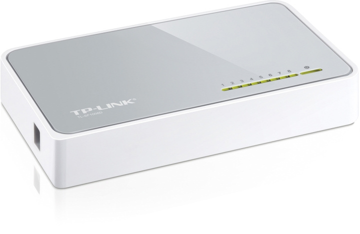 TP-LINK nätverksswitch, 8-ports, 10/100 Mbps, RJ45 i gruppen Datautstyr / Nettverk / Switcher / 10/100Mbps hos TP E-commerce Nordic AB (C14700)