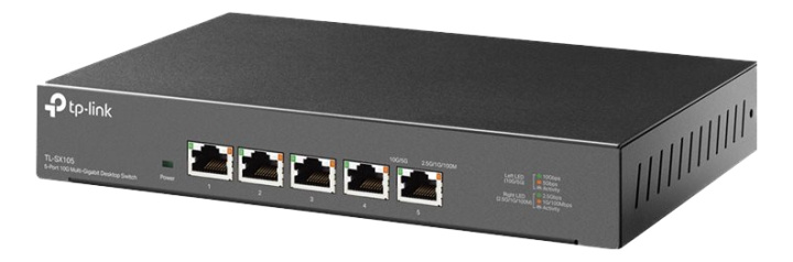 TP-Link 5-Port 10G Multi-Gigabit Desktop Switch i gruppen Datautstyr / Nettverk / Switcher / 10/100/1000Mbps hos TP E-commerce Nordic AB (C14712)