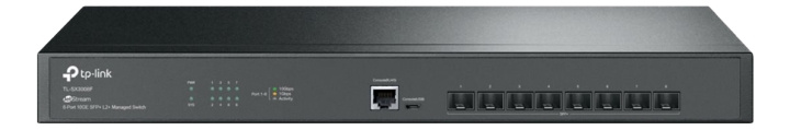 tplink JetStream™ 8-port 10GE SFP+ L2+ administrert svitsj i gruppen Datautstyr / Nettverk / Switcher hos TP E-commerce Nordic AB (C14713)