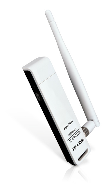 TP-LINK, USB-adapter, 150Mbps, 802.11n, extern antenn i gruppen Datautstyr / Nettverk / Nettverkskort / USB Trådløs hos TP E-commerce Nordic AB (C14715)