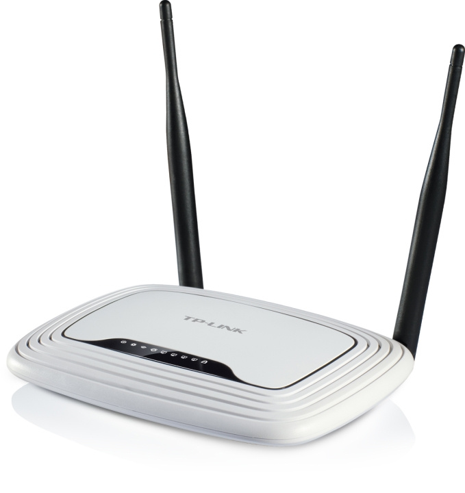 tplink Trådløs ruter 4port-switch 300Mbps 802.11b/g/n hvit/sort i gruppen Datautstyr / Nettverk / Routere hos TP E-commerce Nordic AB (C14720)