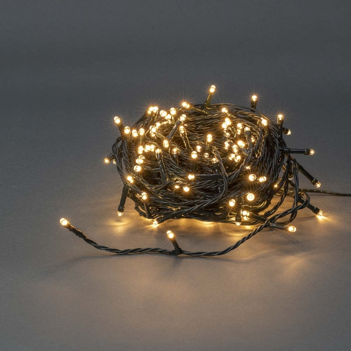 Nedis Julebelysning | Streng | 120 LED\'s | Varm Hvit | 9.00 m | Lyseffekter: 7 | Innendørs eller utendørs | Nettstrøm drevet i gruppen Elektronikk / Lys / LED sløyfer hos TP E-commerce Nordic AB (C14786)