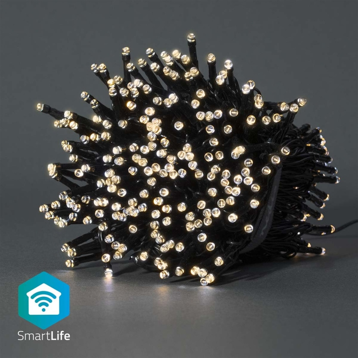 Nedis SmartLife Julelys | Streng | Wi-Fi | Varm Hvit | 400 LED\'s | 20.0 m | Android™ / IOS i gruppen HJEM, HUS OG HAGE / Smarthus / Smart belysning hos TP E-commerce Nordic AB (C14821)