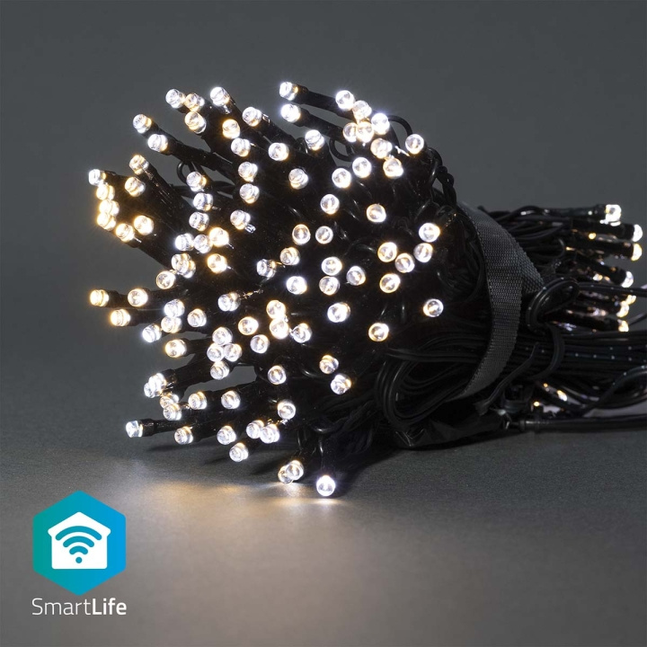 Nedis SmartLife Julelys | Streng | Wi-Fi | Varm til avkjølt hvitt | 100 LED\'s | 10.0 m | Android™ / IOS i gruppen HJEM, HUS OG HAGE / Smarthus / Smart belysning hos TP E-commerce Nordic AB (C14823)