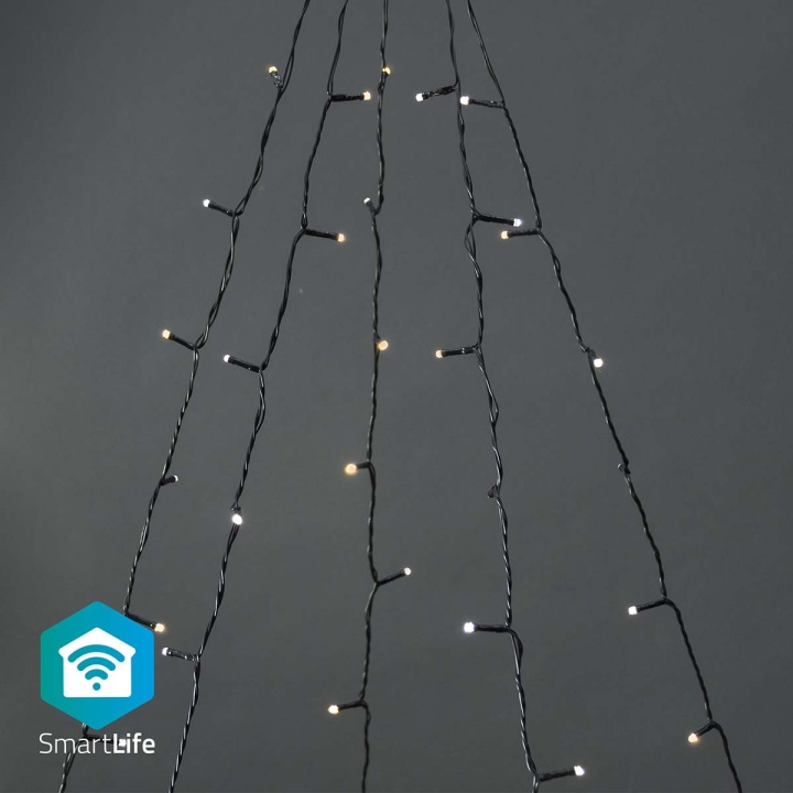 Nedis SmartLife Julelys | Tre | Wi-Fi | Varm til avkjølt hvitt | 200 LED\'s | 20.0 m | 5 x 4 m | Android™ / IOS i gruppen Elektronikk / Lys / Julebelysning hos TP E-commerce Nordic AB (C14836)