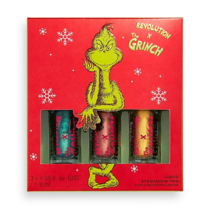 Makeup Revolution x The Grinch Don\'t Give a Grinch Liquid Eyeshadow Set i gruppen HELSE OG SKJØNNHET / Makeup / Øyne og øyebryn / Øyeskygger hos TP E-commerce Nordic AB (C14892)