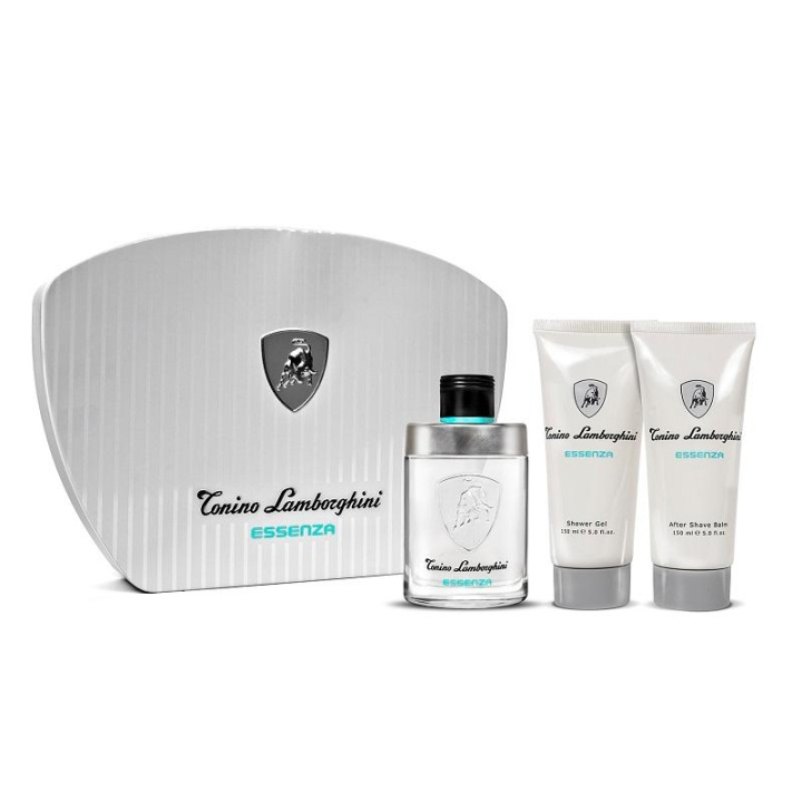 Giftset Lamborghini Essenza Edt 125ml + Aftershave Balm 150ml + Shower Gel 150ml i gruppen HELSE OG SKJØNNHET / Gavesett / Gavesett for ham hos TP E-commerce Nordic AB (C14927)