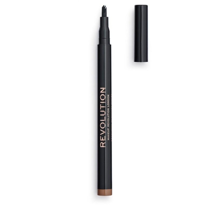 Makeup Revolution Micro Brow Pen - Light Brown i gruppen HELSE OG SKJØNNHET / Makeup / Øyne og øyebryn / Øyenbrynspenn hos TP E-commerce Nordic AB (C14963)