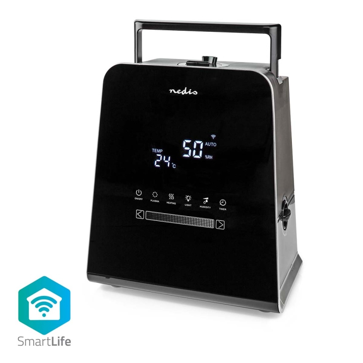 Nedis SmartLife-Luftfukter | 110 W | With Cool and Warm Mist | 5.5 l | Hygrometer | Timer | Fjernkontroll | Natt modus | Sort i gruppen HJEM, HUS OG HAGE / Vifter og klimaprodukter / Luftfuktere hos TP E-commerce Nordic AB (C15075)