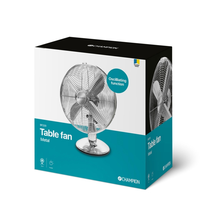 Champion Bordvifte 30 cm BF220 Metall i gruppen HJEM, HUS OG HAGE / Vifter og klimaprodukter / Vifter hos TP E-commerce Nordic AB (C15081)