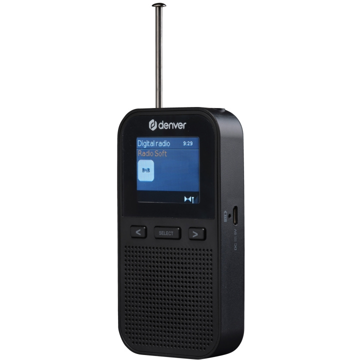 Denver Håndholdt DAB+/FM-radio med innebygd høyttaler i gruppen Elektronikk / Lyd & Bilde / Hjemmekino, HiFi og bærbar / Radio & Vekkerklokker / Internet Radio hos TP E-commerce Nordic AB (C15128)