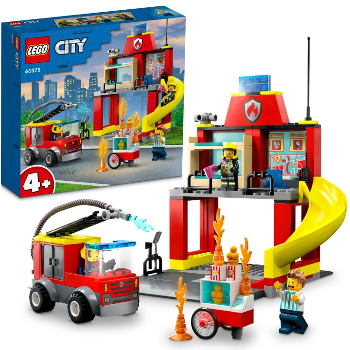 Lego Brannstasjon og brannbil 60375 i gruppen LEKER, BARN OG BABY / Leker / Byggeleker / Lego hos TP E-commerce Nordic AB (C15360)