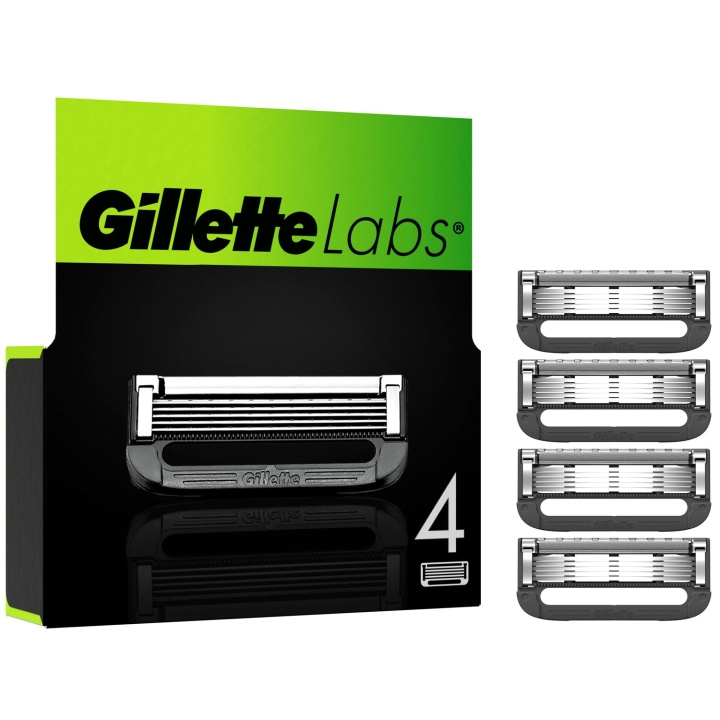 Gillette Labs barberblad 4 stk i gruppen HELSE OG SKJØNNHET / Hår & styling / Barbering og trimming / Barberhøvler og tilbehør hos TP E-commerce Nordic AB (C15366)